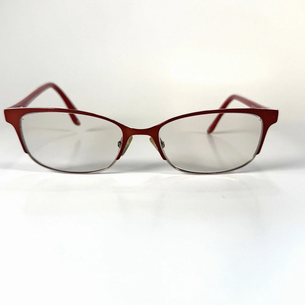 LIZ CLAIBORNE L644 G1C Eyeglasses Frame Only 50-16-140 Red Full Rim‎ Womens
